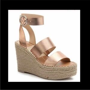 Dolce Vita Shae Rose Gold Espadrille Wedges